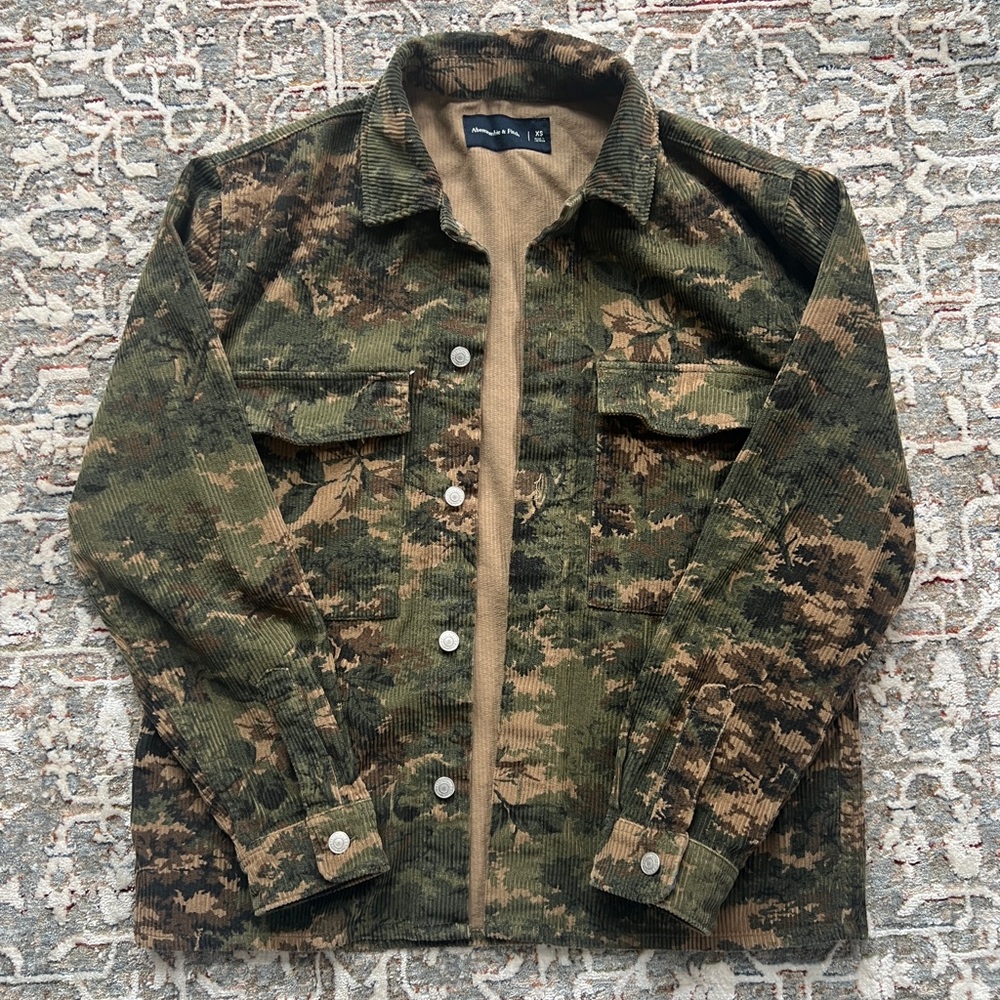 Abercrombie & Fitch Green Camouflage Field Jacket